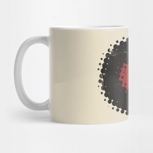 Vinyl Record with Halftone Mug